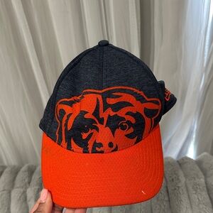 New Era Navy and Orange Chicago Bears Logo Cap